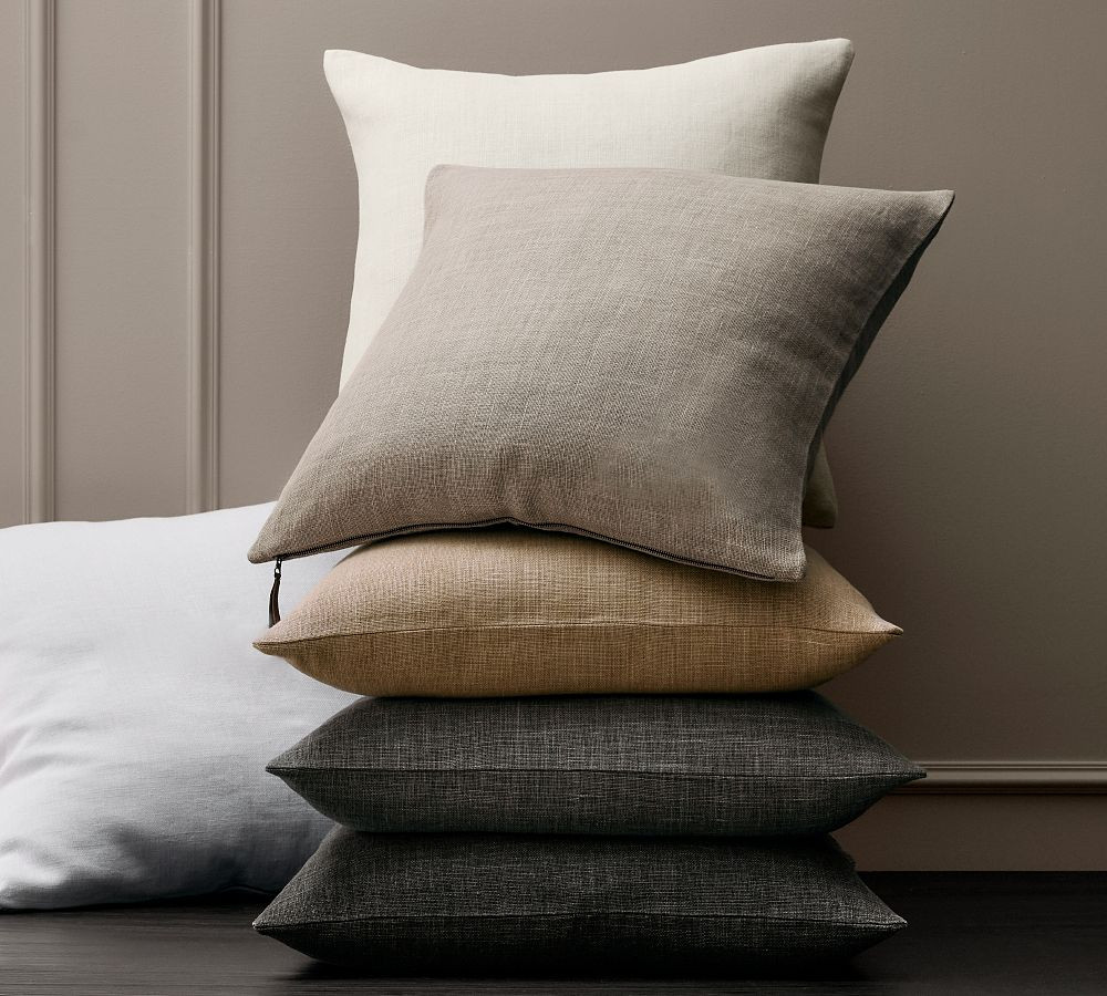 Belgian Linen Pillow Cover | Pottery Barn (US)