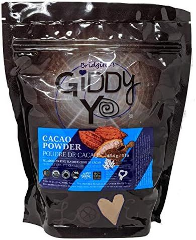 Giddy Yoyo Organic Raw Cacao Powder, 454g (1lb) | Amazon (CA)