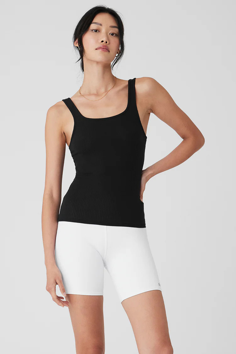 Ribbed Sea Coast Scoop Neck Tank | Alo Yoga (US)