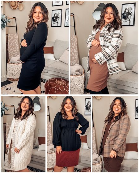 Old navy maternity haul! Everything currently on sale, but availability is limited in certain styles. Everything runs true to size! The black and the tan rib knit dress are in the same link. 

#LTKbump #LTKmidsize #LTKsalealert