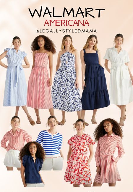 Love all of these Americana styles from Walmart! Perfect for Memorial Day and July 4th! 

Summer outfit, summer dress, spring dress, Walmart, July 4th outfit, Memorial Day outfit 

#LTKSeasonal #LTKfindsunder50 #LTKstyletip