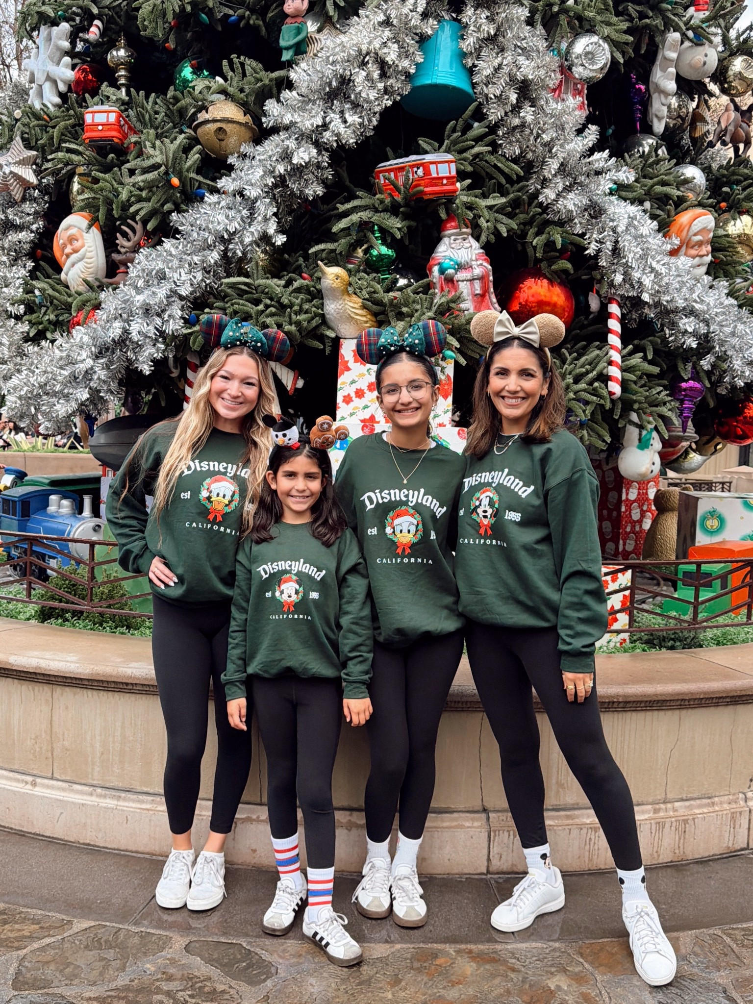 Matching Disneyland Christmas sweaters! I’m in a size medium! 
