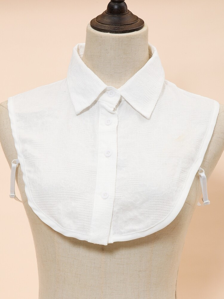 Abnehmbarer Dickey-Kragen mit Knopf Detail | SHEIN