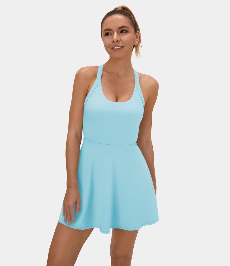 Backless Crisscross Active Dress-Easy Peezy Edition | HALARA