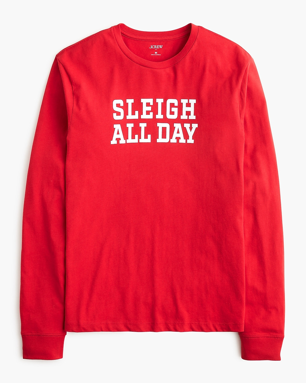 Long-sleeve "Sleigh all day" graphic tee | J.Crew Factory