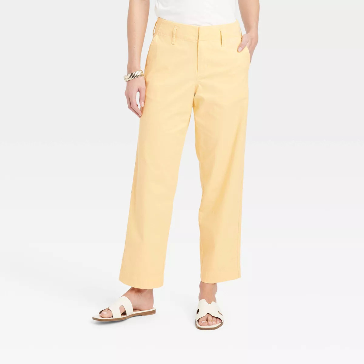 Women's High-Rise Straight Ankle Chino Pants - A New Day™ | Target