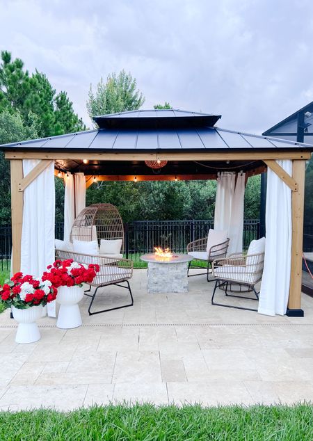 We’ve had this gazebo for about two years and it’s held up so well! If you have space for one, I recommend it! 


Hardtop gazebo, outdoor entertaining, outdoor curtains, patio furniture, patio decor, patio lights, bistro lights

#LTKfindsunder100 #LTKfindsunder50 #LTKhome