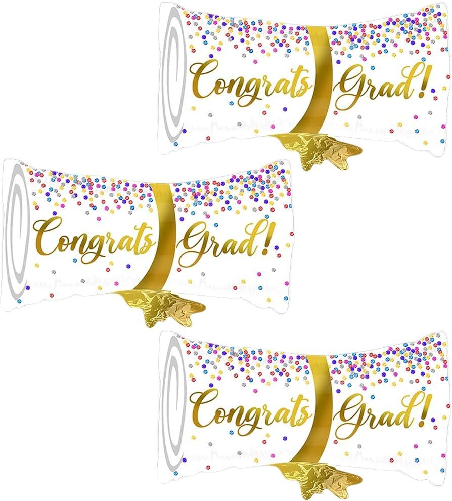 AVMBC Graduation Mylar Foil Balloon, Graduation Diploma Balloon | Congrats Grad Balloon for 2023 ... | Amazon (US)