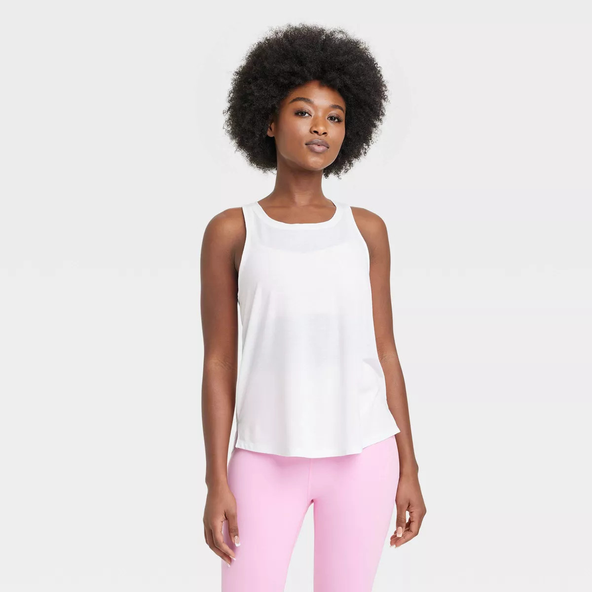 Women's Twist Back Legging Friendly Tank Top - All In Motion™ White XS | Target