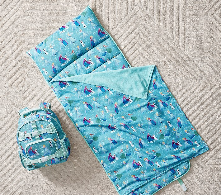 Mackenzie Aqua Disney Frozen Backpack and Nap Mat Bundle, Set of 2 | Pottery Barn Kids