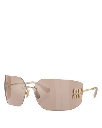 Miu Miu Metal Shield Sunglasses, 80mm | Bloomingdale's Jewelry & Accessories | Bloomingdale's (US)