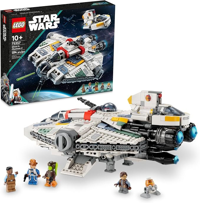 LEGO Star Wars Ahsoka Ghost and Phantom II Spaceship Toy - Star Wars Building Toys Set for Kids, ... | Amazon (US)