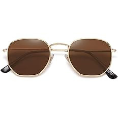 SOJOS Square Polarized Sunglasses for Women Men Small Hexagonal Polygon Shades SJ1072 | Amazon (US)