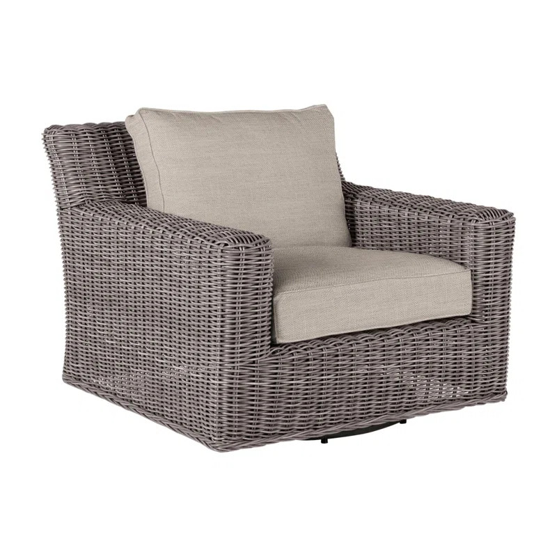 Rustic Patio Armchair with Cushions | Wayfair North America