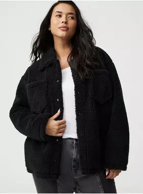Cozy Sherpa Jacket | Torrid (US & Canada)