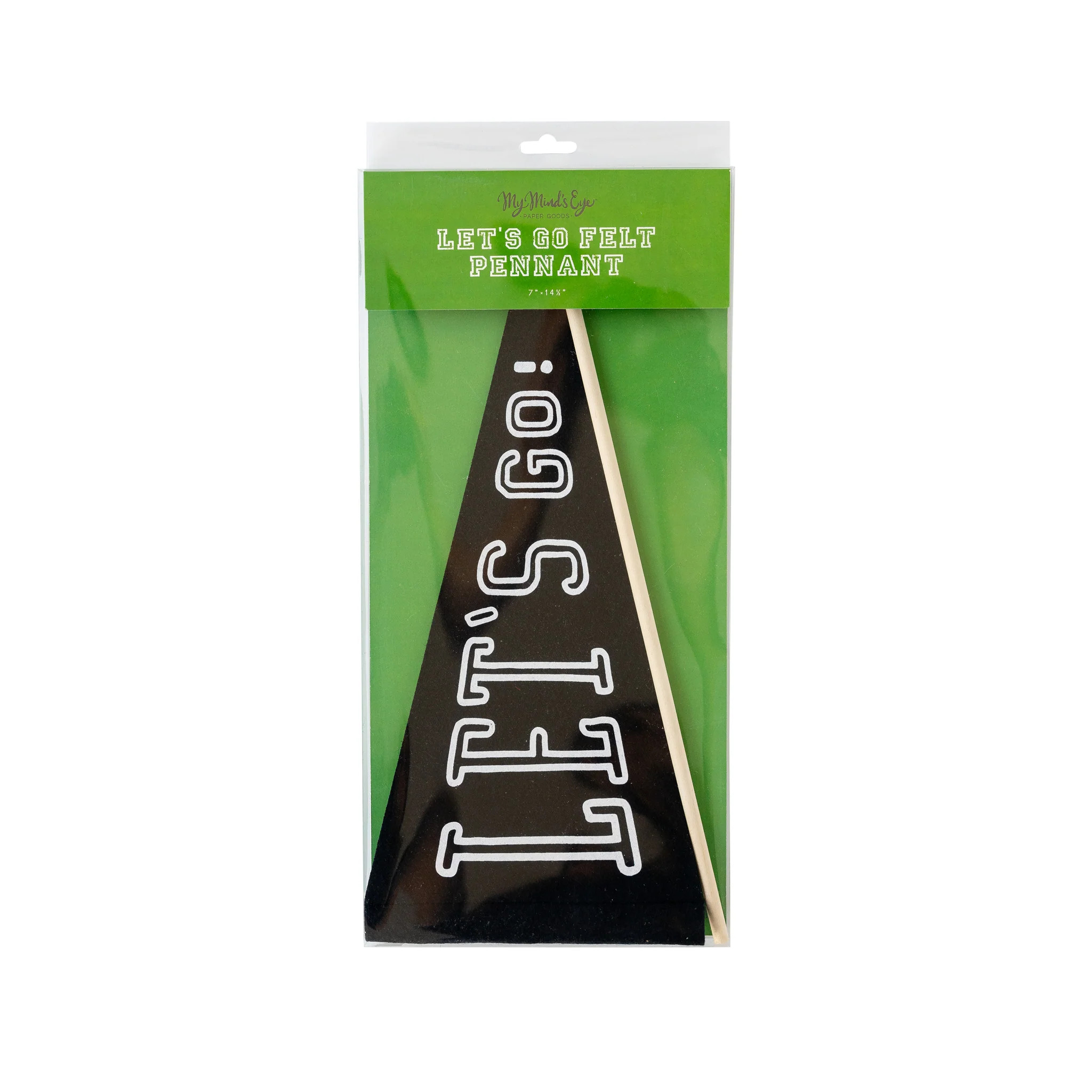 Let's Go! Felt Pennant | My Mind's Eye