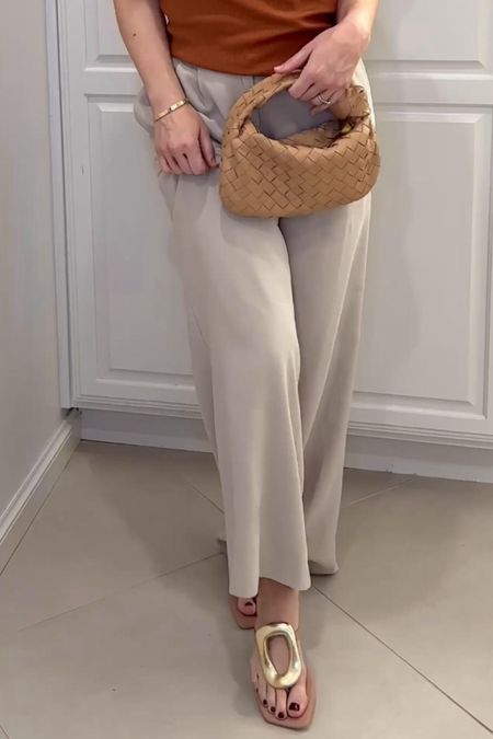 Pleated pants
Sandal
Sandals

Vacation outfit
Date night outfit
Spring outfit
#Itkseasonal
#Itkover40
#Itku
#LTKitbag #LTKfindsunder100 #LTKshoecrush