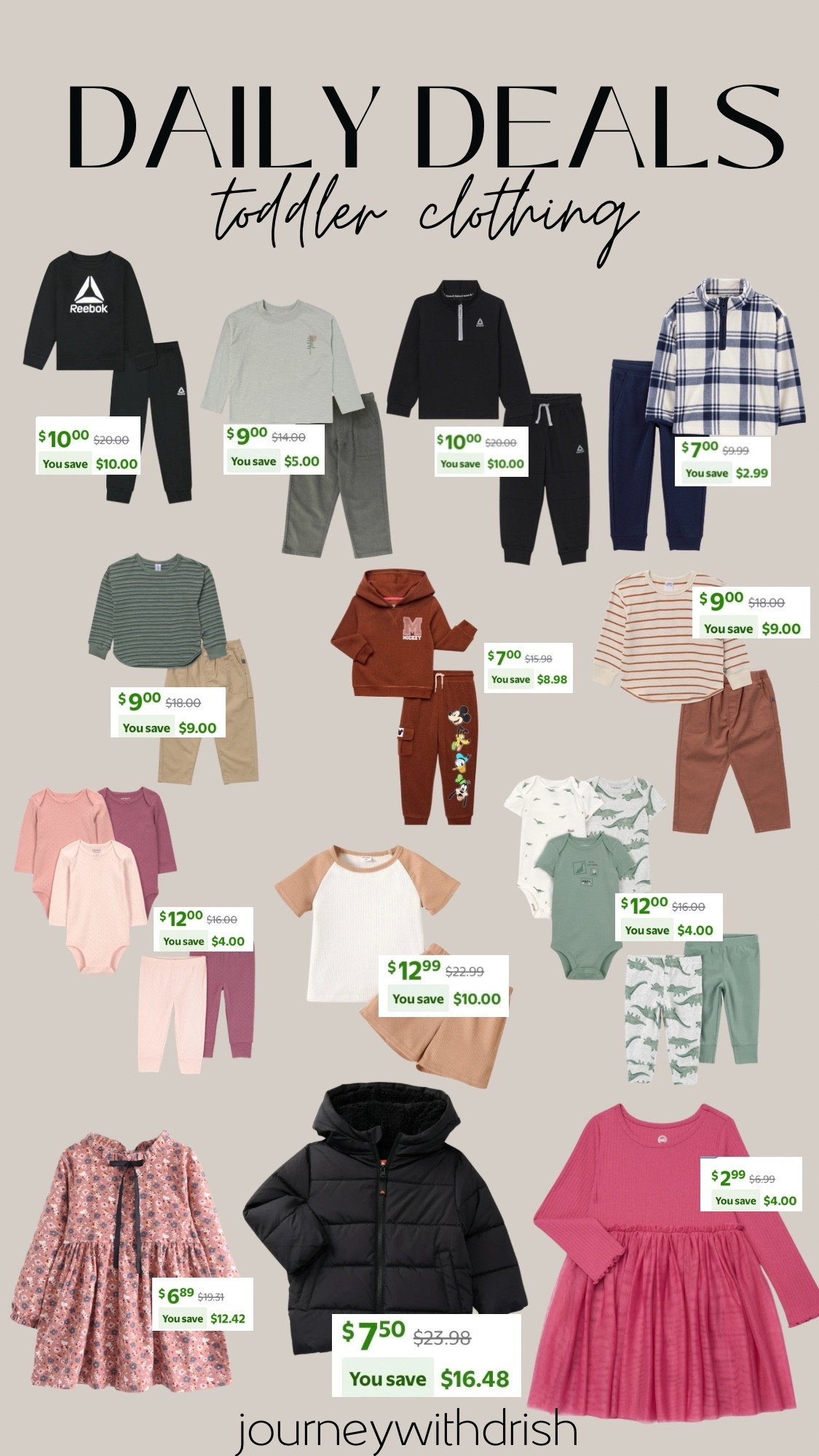 Daily deals on toddler + some baby clothing 

#LTKKids #LTKSaleAlert #LTKmomlife