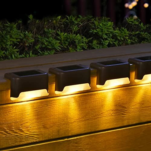 SOLPEX 20 Pack Solar Deck Lights Outdoor, Waterproof Led Lights for Outdoor Stairs, Step, Fence, Yard, Patio, and Pathway(Warm White) | Amazon (US)