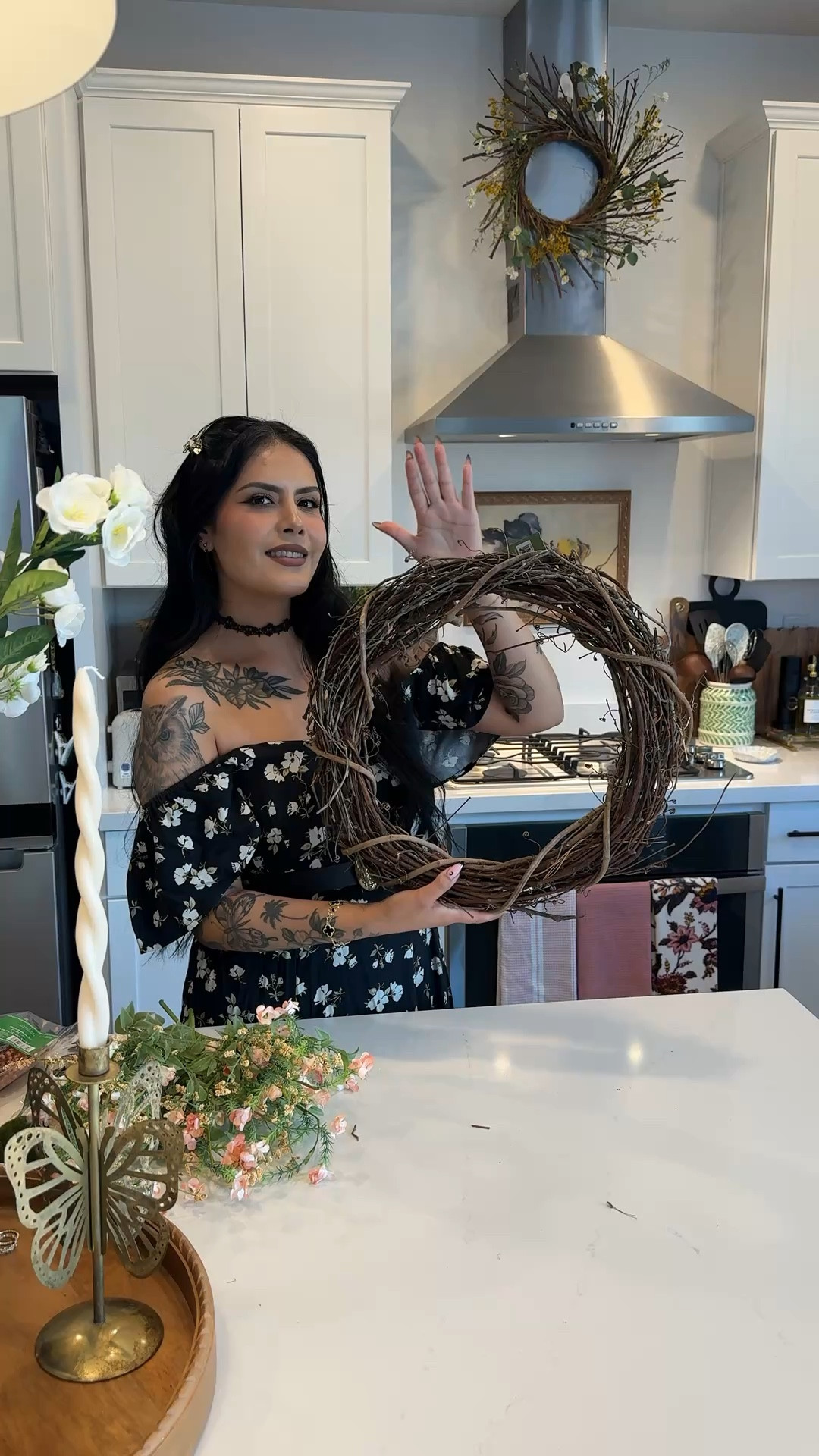 Making my own Spring Wreath 🌿🍄‍🟫🦋✨

#LTKHome