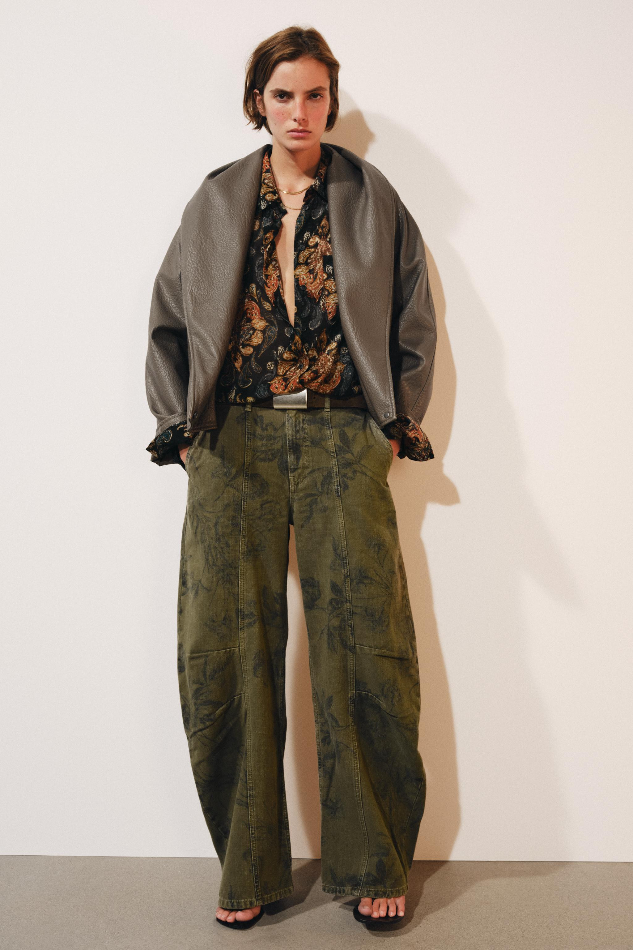 ZW COLLECTION FAUX LEATHER DOUBLE-BREASTED JACKET | Zara US