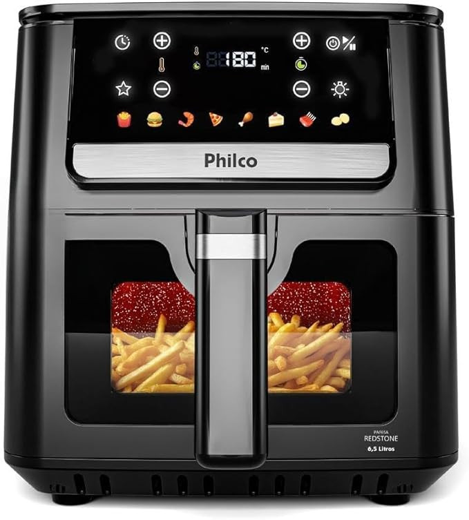 Air Fryer Philco 6,5L Visor Glass 1700W PAF65 127V | Amazon (BR)