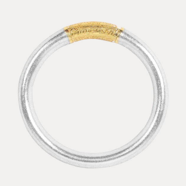 Silver Tzubbie All Weather Bangle® (AWB®) - Serenity Prayer | BuDhaGirl