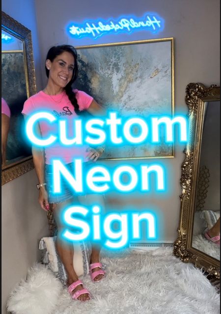 Obsessed with this Custom LED Neon Sign I got for my office!✨ You can choose what you would like it to say, style, color and size.👏🏻 It’s waterproof and can be used indoor/outdoor.🌧️ 
Use code: 15EMILYHAND for 15% off!🥰

#LTKSeasonal #LTKwedding #LTKGiftGuide
