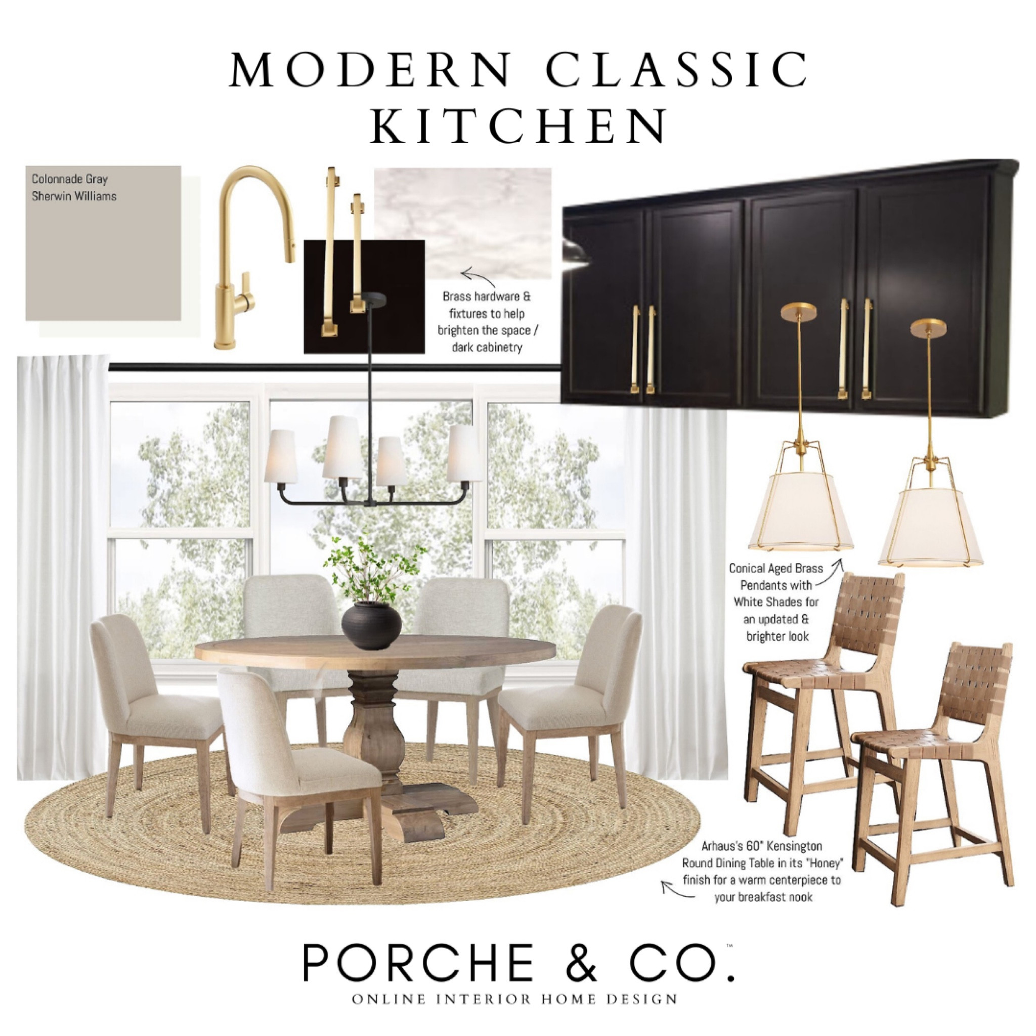 Kitchen inspo, kitchen mood board, kitchen decor, kitchen design ideas, transitional kitchen, round kitchen table, upholstered dining chair, kitchen lighting 

#LTKstyletip #LTKhome #LTKsalealert