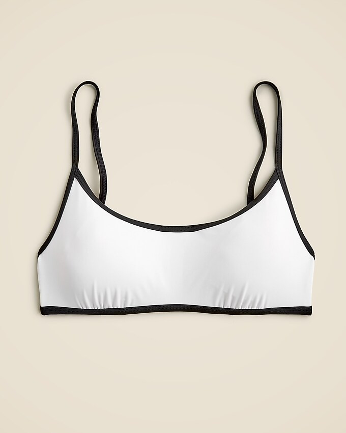 Tipped bikini top | J. Crew US