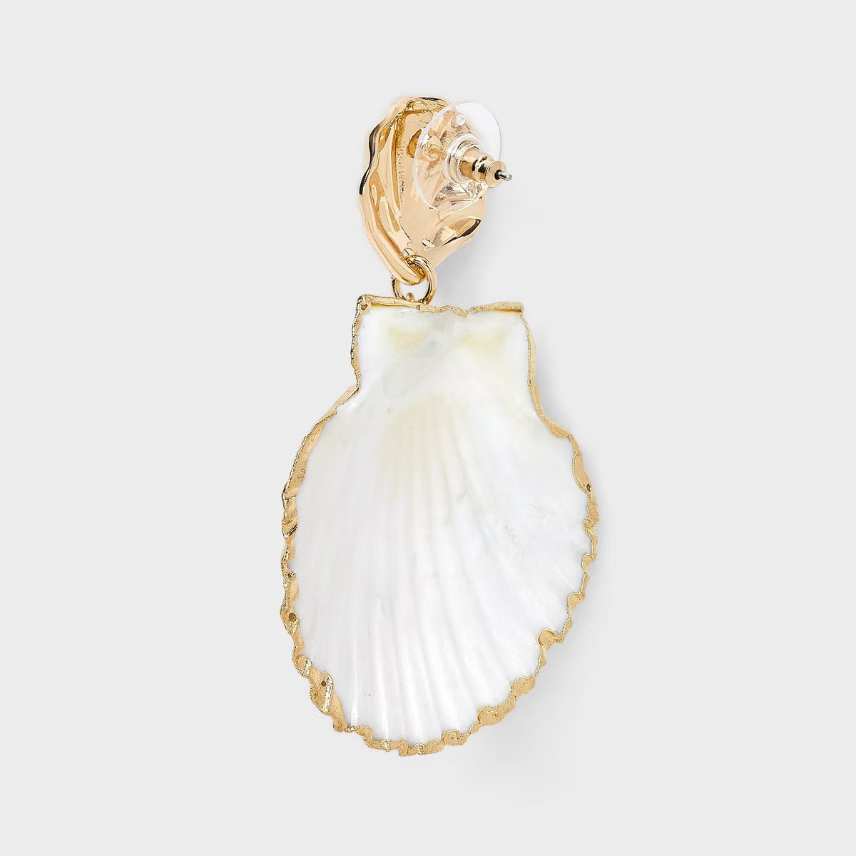 Seashell Double Drop Earrings - A New Day™ Gold | Target