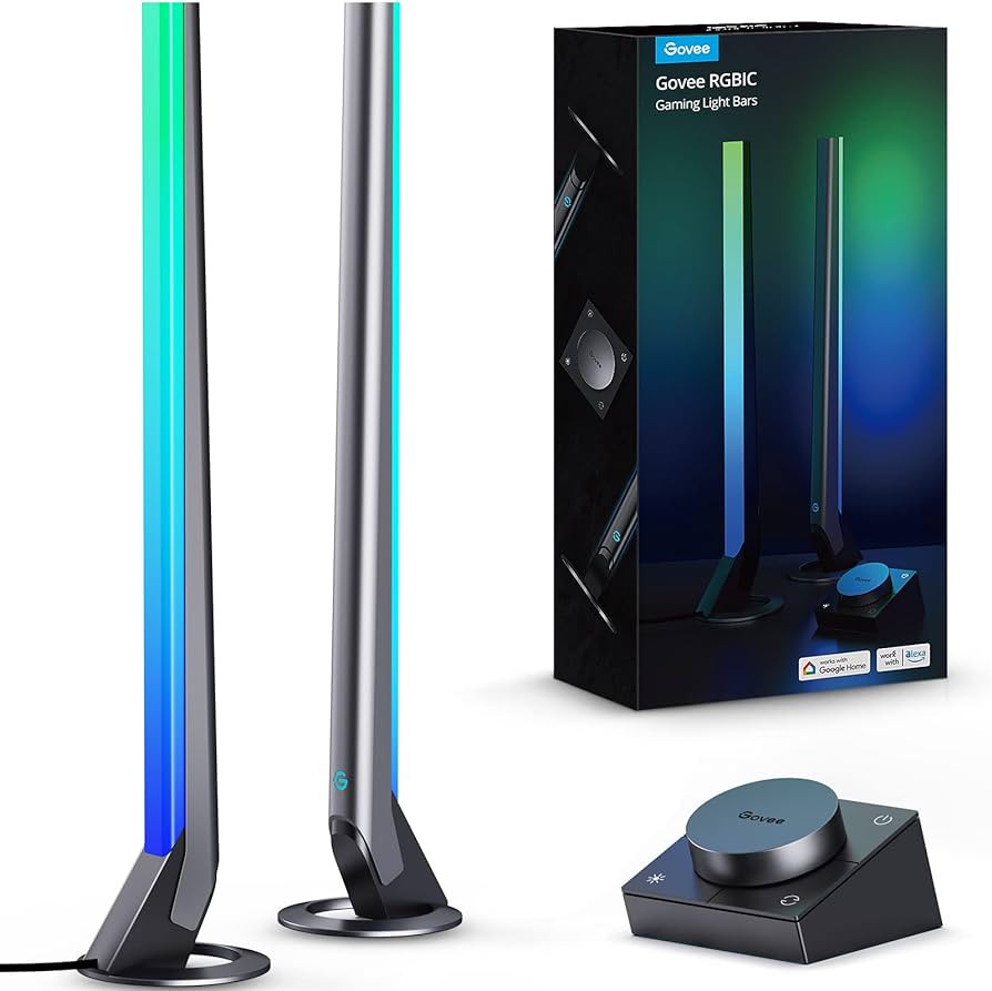Govee RGBIC Gaming Light Bars H6047 with Smart Controller, Wi-Fi Smart LED Gaming Lights with Mus... | Amazon (US)