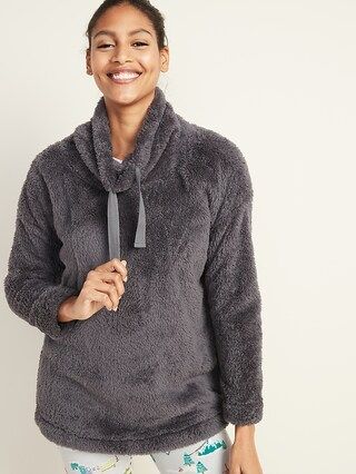 Cozy Sherpa Lounge Pullover for Women | Old Navy (US)