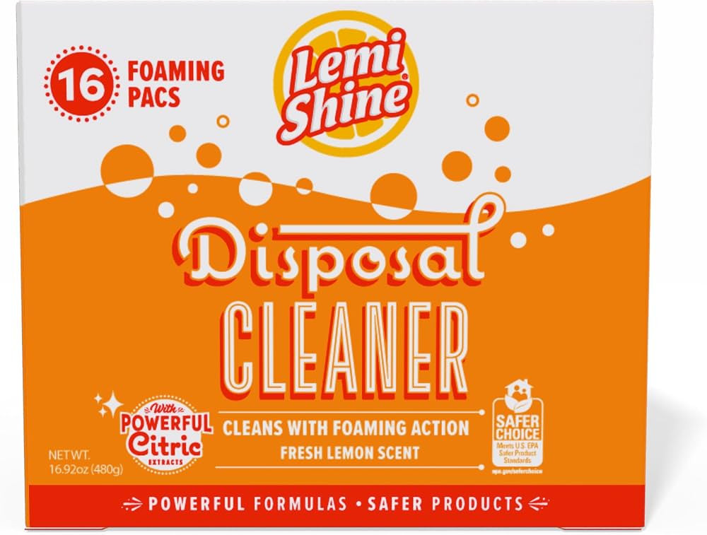 Lemi Shine Foaming Garbage Disposal Cleaner and Deodorizer - Citric Acid Cleaning Powder - Fresh ... | Amazon (US)