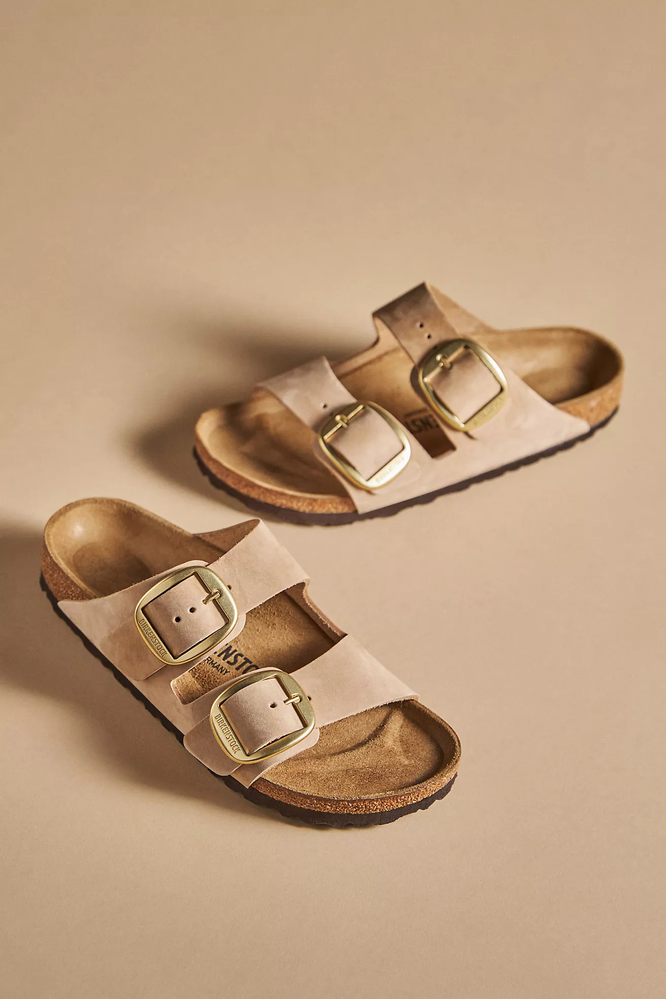 Birkenstock Arizona Big Buckle Nubuck Sandals | Anthropologie (US)