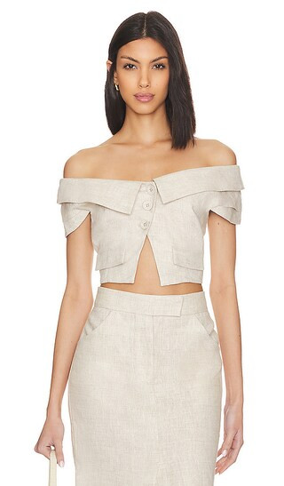 Orsina Top in Natural | Revolve Clothing (Global)