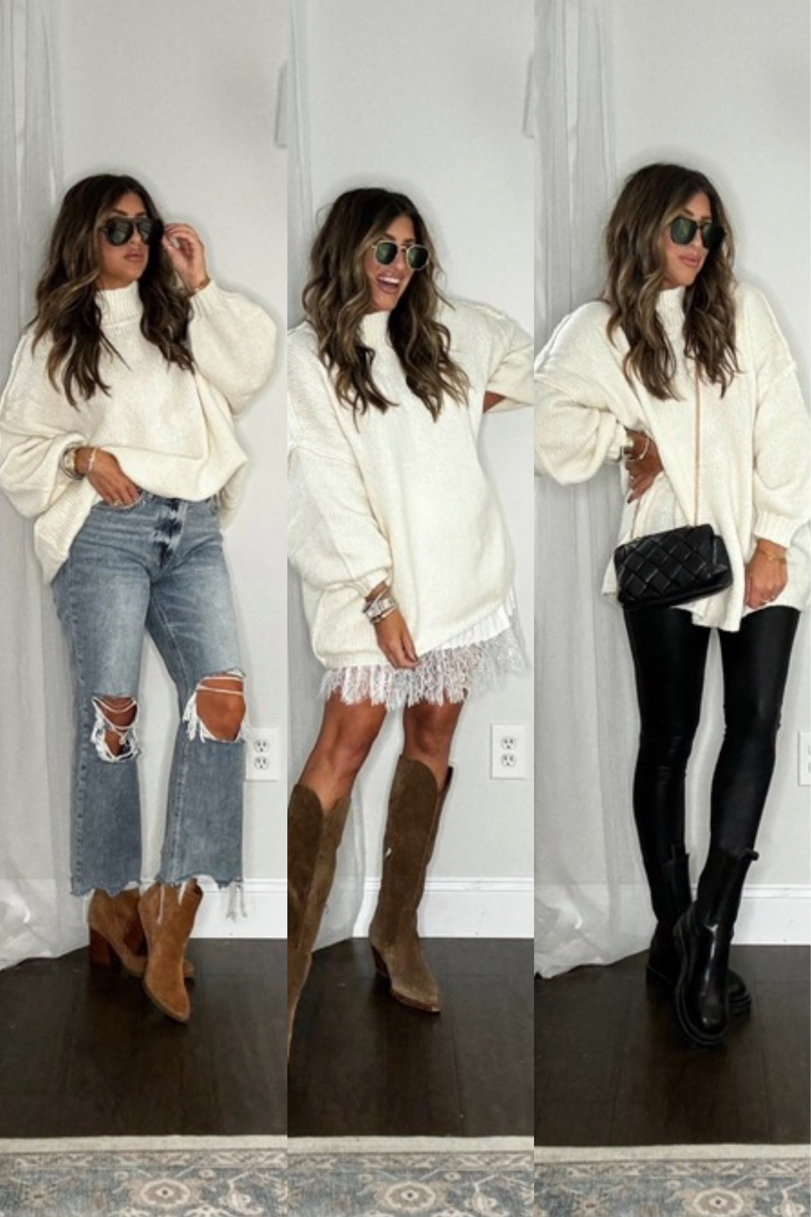Oversized sweater styling for fall. Now on sale! Such a good Amazon find and free people inspired! Wearing a small . Easy Thanksgiving outfit idea.Xx 

Wearing tts on spanx and jeans! Use code LAUREN30NOV on jeans (stock is low!). Linked another pair I love.  


#LTKHoliday #LTKSeasonal #LTKStyleTip