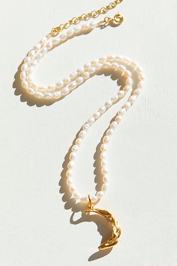 Hermina Athens Melies Pearl Necklace by Hermina Athens at Free People, Pearl, One Size | Free People (Global - UK&FR Excluded)