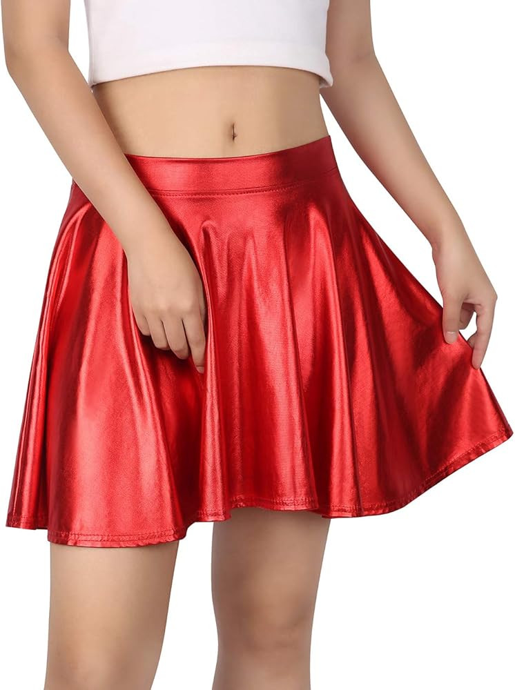 HDE Women's Casual Fashion Flared Pleated A-Line Circle Skater Skirt | Amazon (US)