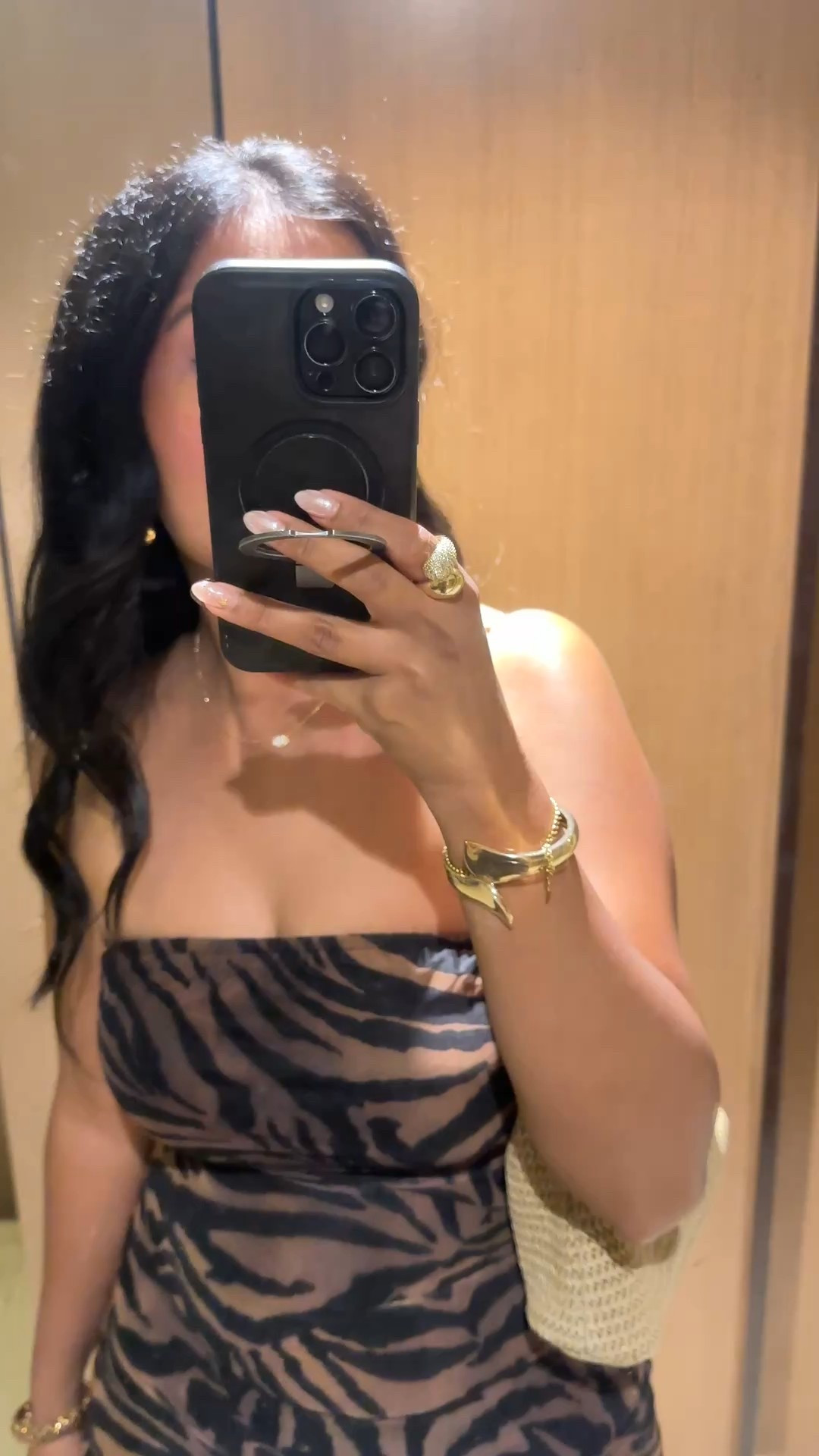 The dress is from TikTok shop but linked a similar one from Amazon. Wearing my normal size, Tts https://www.tiktok.com/t/ZTj6uvd77/