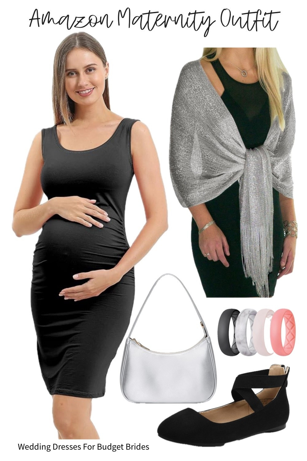 Affordable Amazon casual maternity outfit for pregnant wedding guest. 

#summeroutfit #maternitydresses #blackflats #amazondresses #bumpfriendlydresses #maternity #casualwedding #bridalshower #founditonamazonfashion #backyardweddings

#LTKSeasonal #LTKBump #LTKWedding