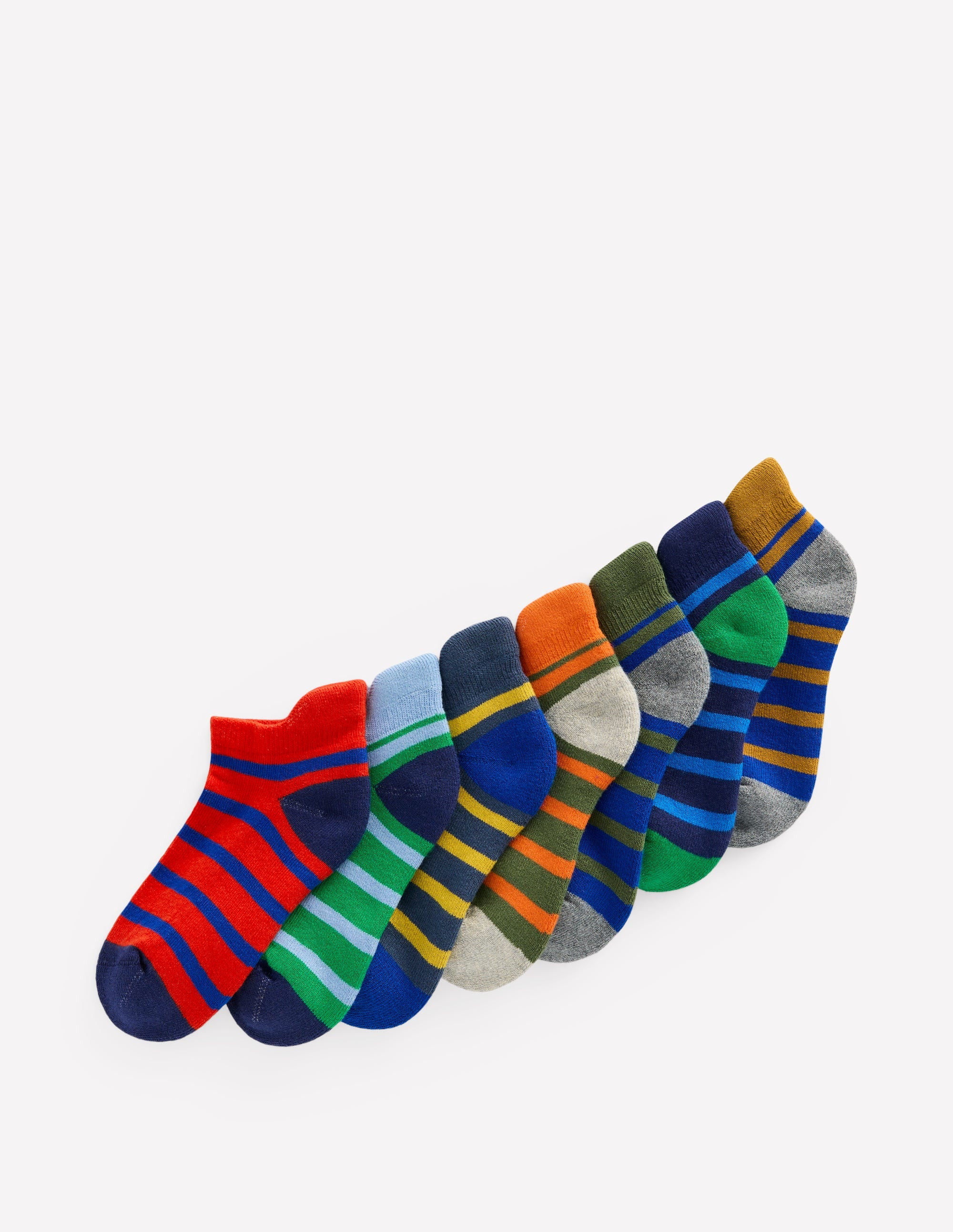 7-Pack Trainer Socks-Multi Breton | Boden (US)