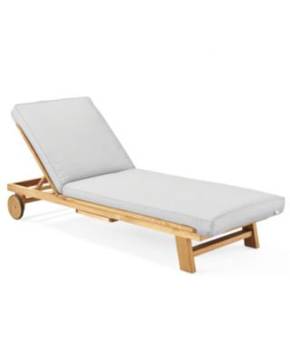Crosby Teak Chaise | Serena and Lily