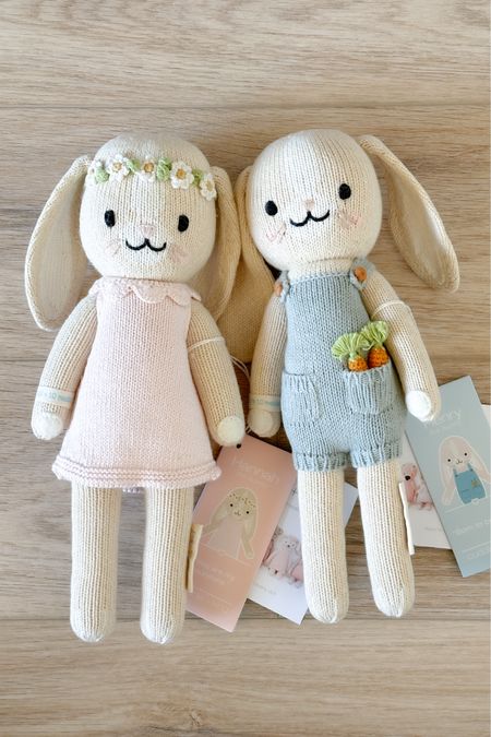 Cuddle and Kind bunnies for Easter baskets! 🐰 Order directly from Cuddle and Kind to get the blush bunny.

#LTKSeasonal #LTKbaby #LTKkids