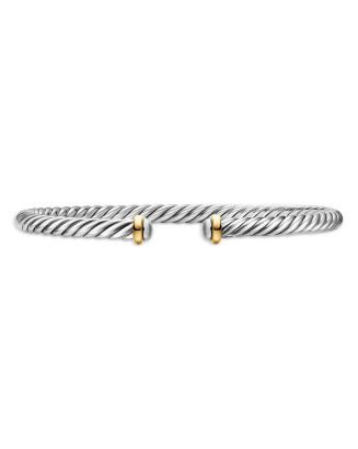 David Yurman Cable Flex® Bracelet in Sterling Silver with 14K Yellow Gold, 4mm | Bloomingdale's ... | Bloomingdale's (AU)
