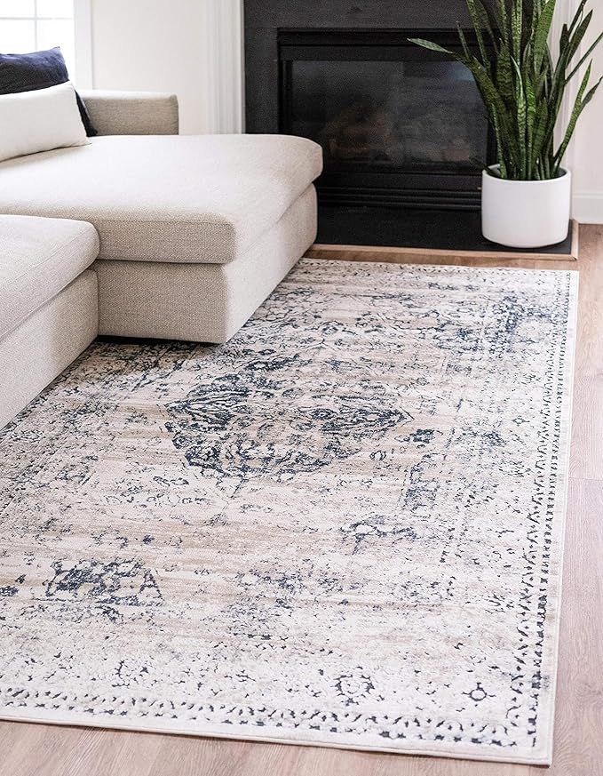 Unique Loom Chateau Collection Distressed Vintage Traditional Textured Rug, 10' 0 x 14' 5 Rectang... | Amazon (US)