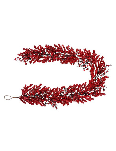 David Jones 180cm Red Berry Garland | David Jones | David Jones (Australia & New Zealand)