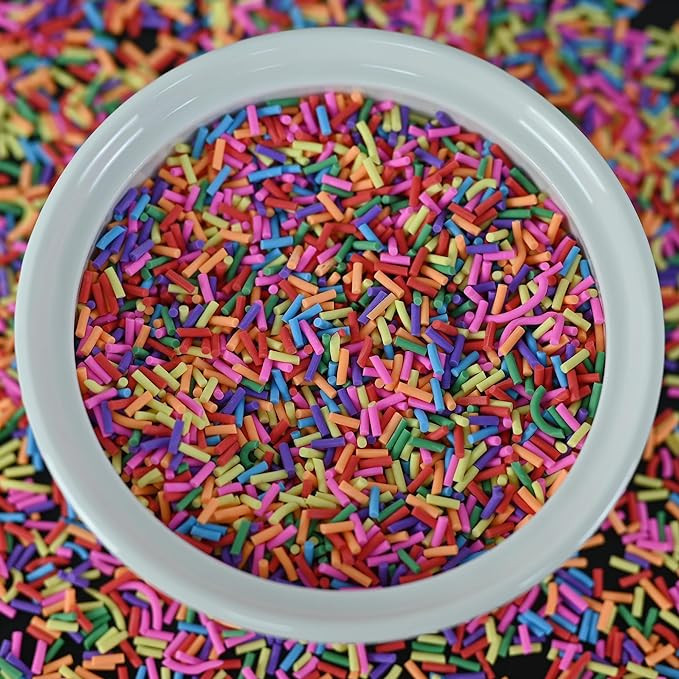 LIKETURE Fake Sprinkles 110g Non-edible Polymer Clay Sprinkles Faux Sprinkle Plastic Sprinkles fo... | Amazon (US)