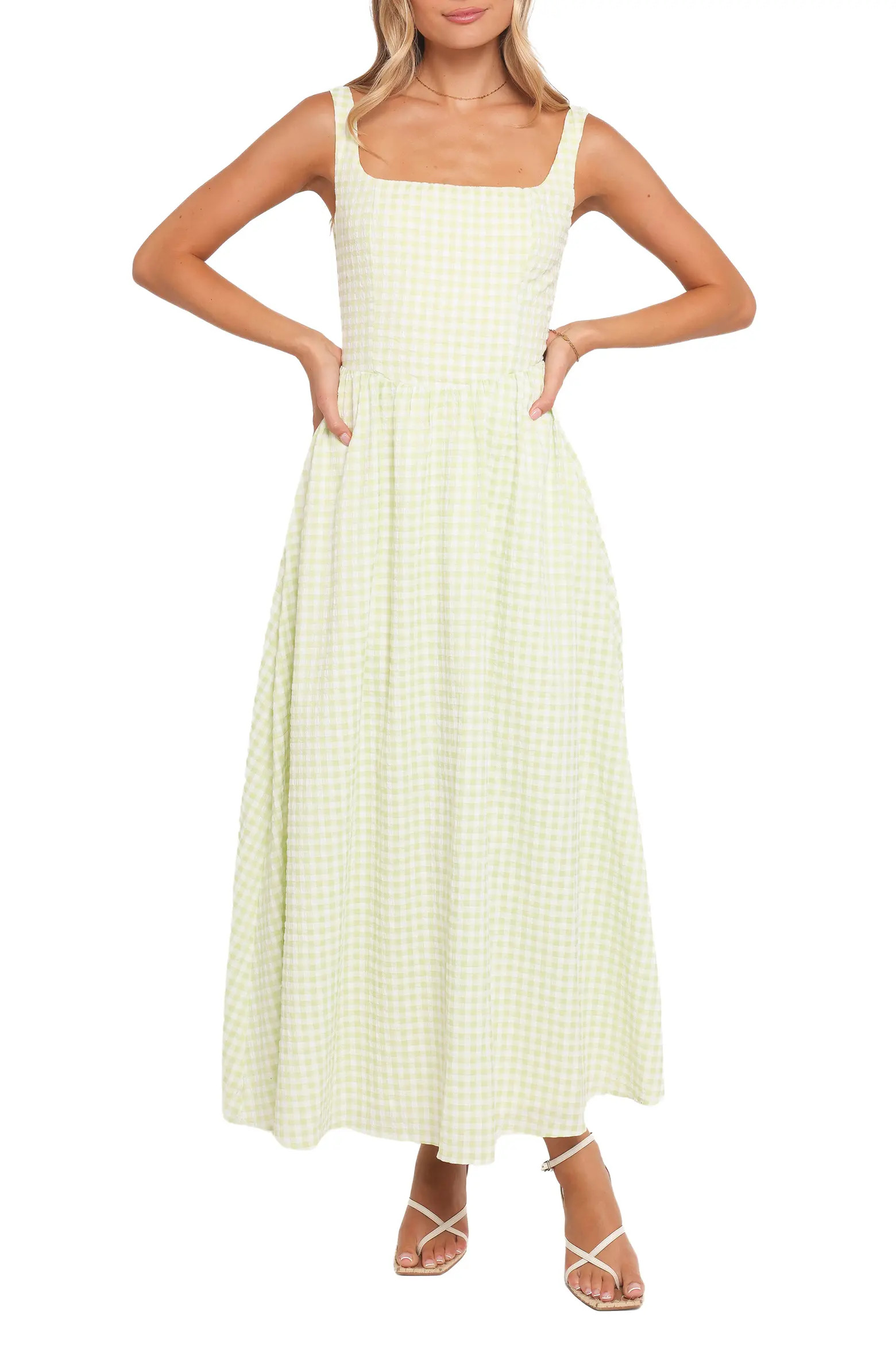 Petal & Pup Amberlyn Gingham Sleeveless Maxi Dress (Women) | Nordstrom | Nordstrom