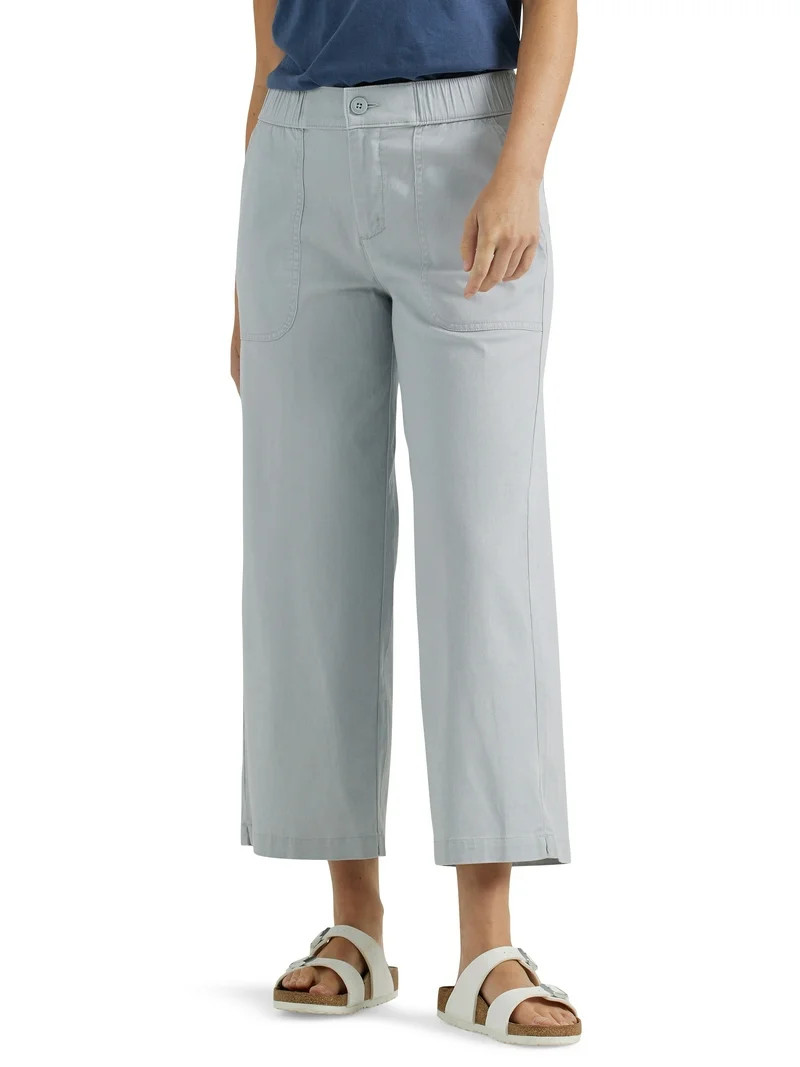Lee® Women's Ultra Lux Comfort Wide Leg Utility Crop Pant - Walmart.com | Walmart (US)